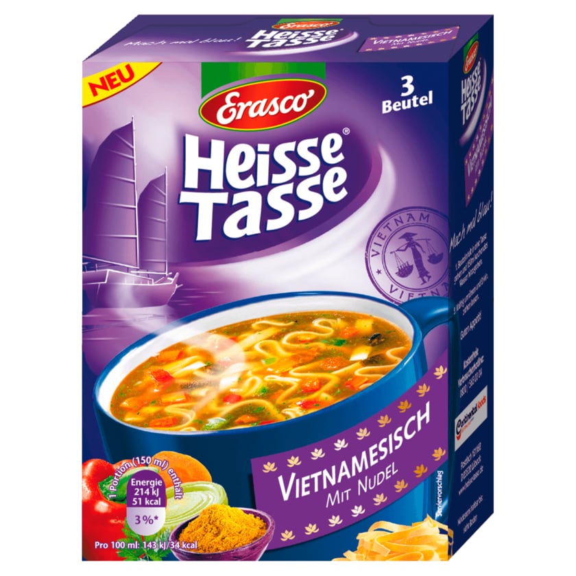 Erasco Heisse Tasse Vietnamesisch mit Nudel 39,9g